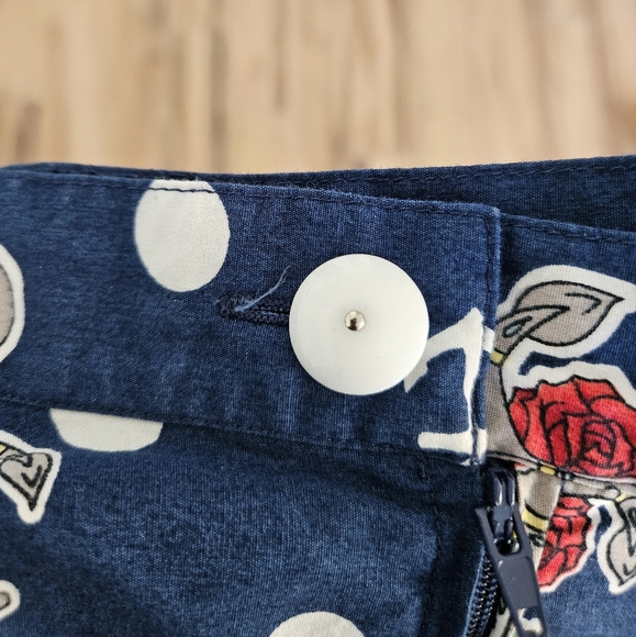 Hell Bunny 50s style anchor print swing skirt - Picture 7 of 7